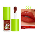 6 Colors Tinted Lip Oil Gloss, Moisturizing Shiny Finish, Waterproof Long-Lasting, Easy Apply, Xmas & Halloween Makeup, Unisex