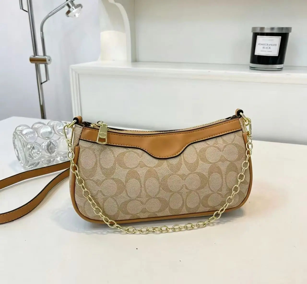 High Quality Women's Shoulder Bags Single Strap With Zippers PU Lining Fashionable Handbags in Wholesale