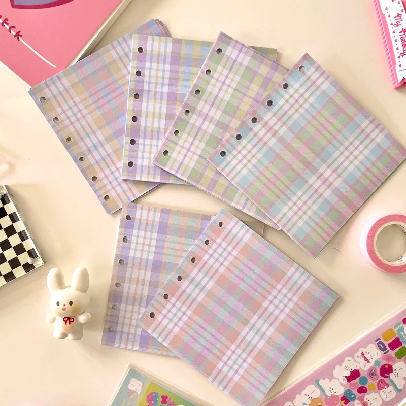 SKYSONIC Square Binder Collect Book DIY Sleeves & Notebook Refill Papers Idol Goo Card Journal Glitter Bullet Hand Book