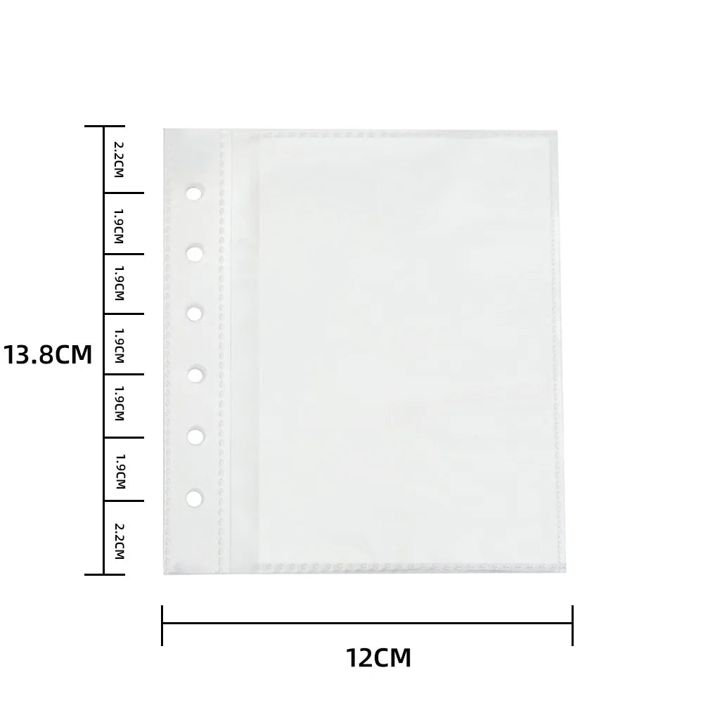 SKYSONIC Square Binder Collect Book DIY Sleeves & Notebook Refill Papers Idol Goo Card Journal Glitter Bullet Hand Book