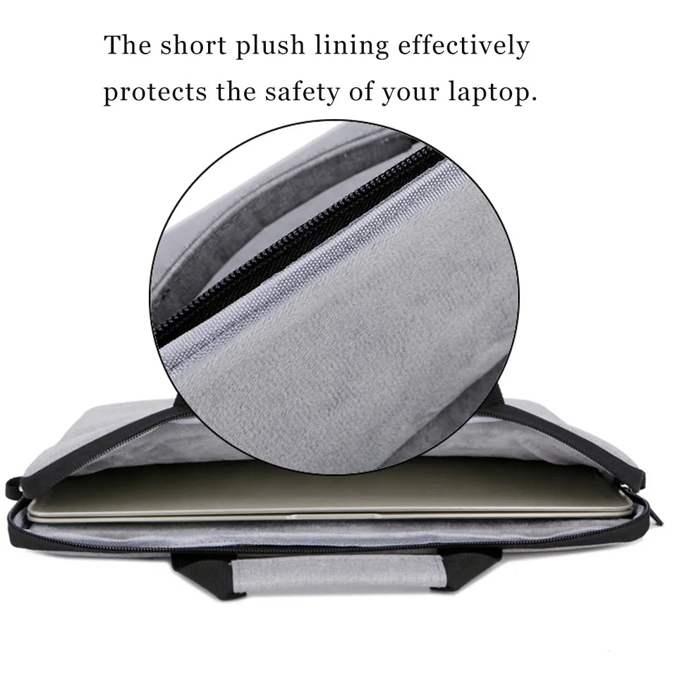 New Protective Pouch Large Capacity Ultra Thin Notebook Cover Laptop Sleeve Case Laptop Handbag Shoulder Bag for HP Dell Lenovo