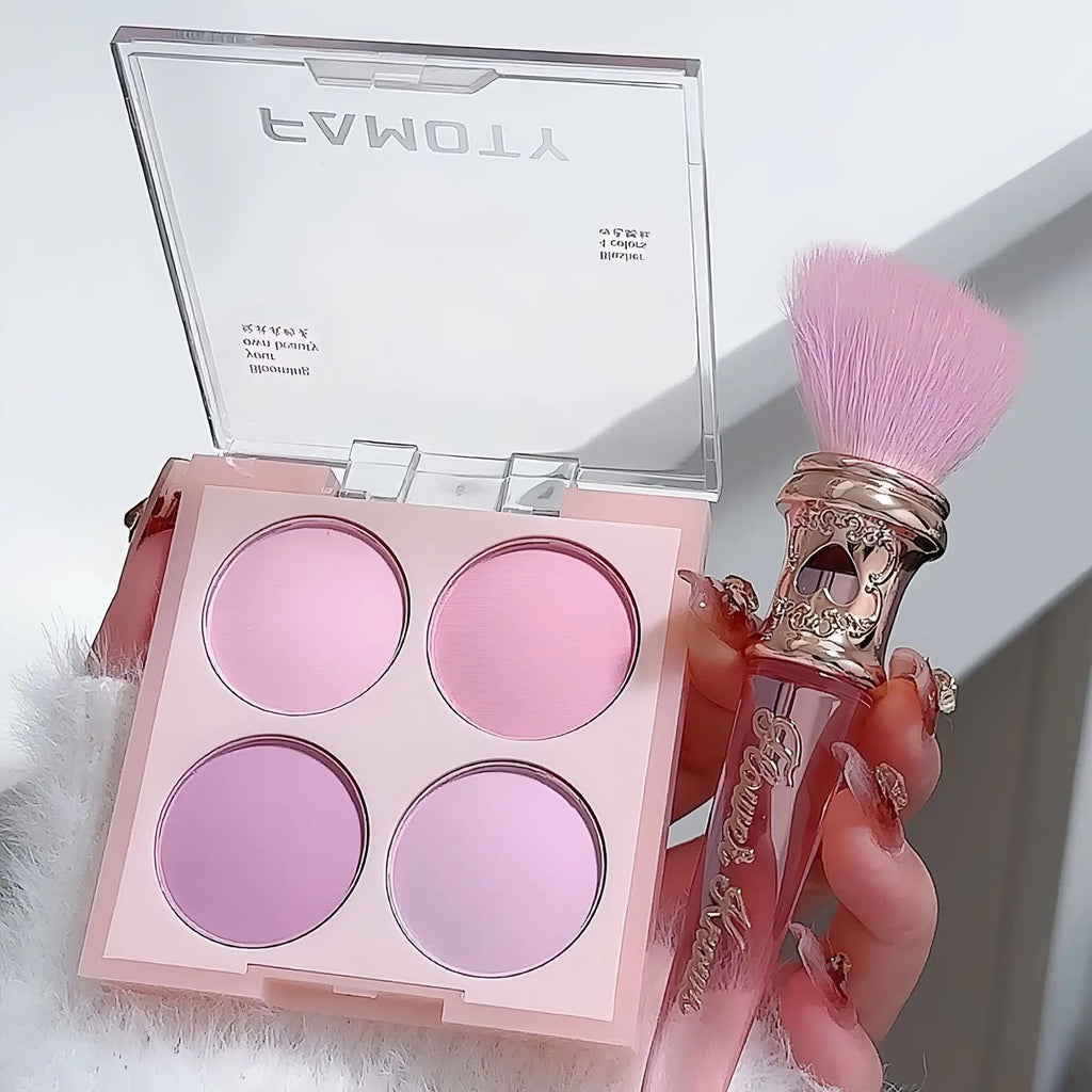 4 Colors Blush Powder Face Makeup  Sweet Warm Colors Matte Cheek Powder Facial Beauty Cosmetic Makeup Blush