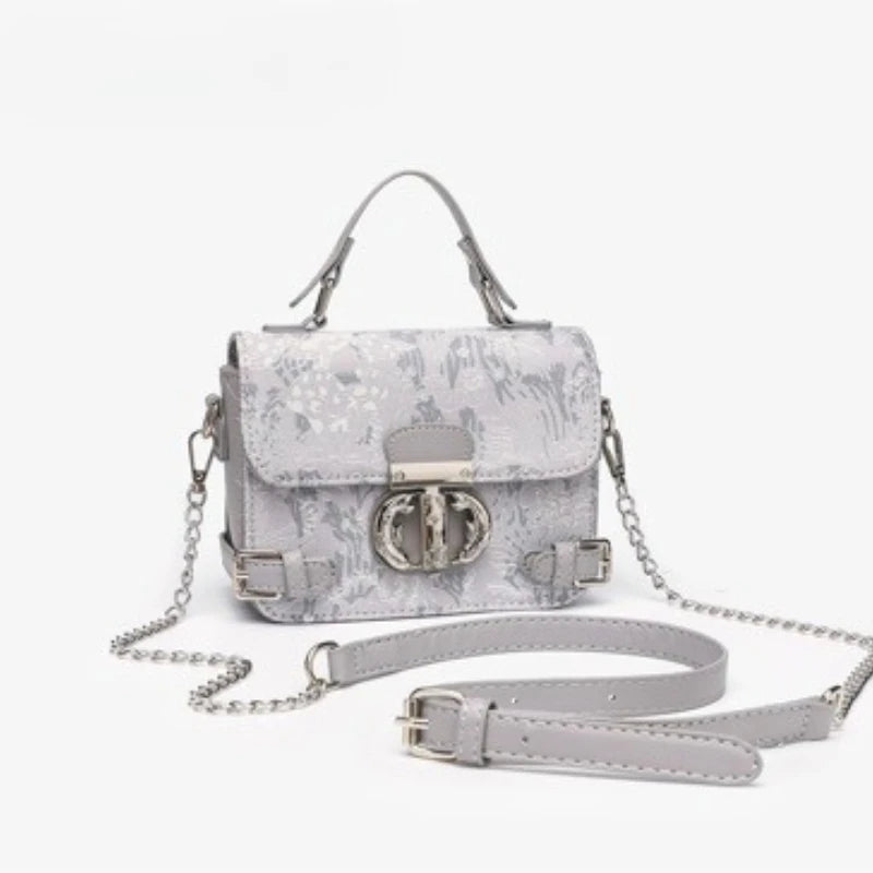 New Trendy Textured Denim Tassel Square Bag Women's Fashion Handbag Lady Clutch Purse Female Shoulder Messenger Bag