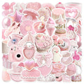10/30/50pcs Pink Girls Cartoon Stickers Ins Style Cute Decals Decoration Graffiti Toys DIY Notebook Phone Suitcase Bike Fridge
