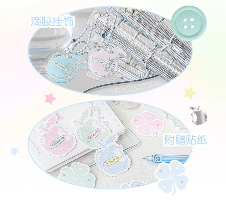 MINKYS M5 Pocket Binder Notebook Planner Yearly Daily Weekly Agenda Book Photo Book Kawaii School Stationery