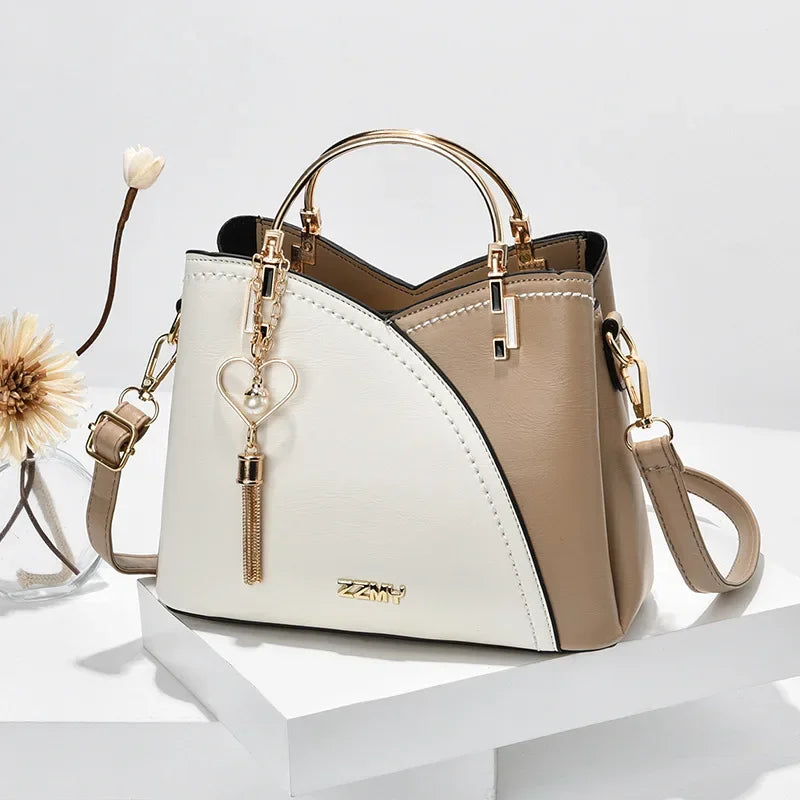 New Full Color Matching Adjustable Strap Top Handle Bag Large Capacity Totes Shoulder Bags Fashion Crossbody Bags Bag for Women