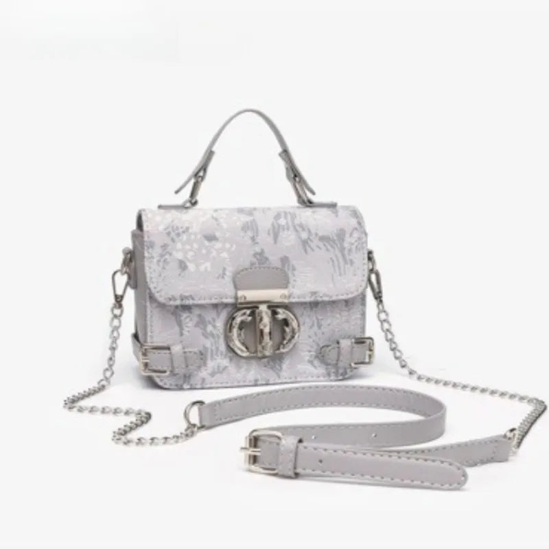 New Trendy Textured Denim Tassel Square Bag Women's Fashion Handbag Lady Clutch Purse Female Shoulder Messenger Bag