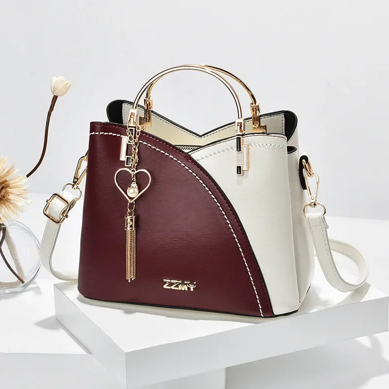 New Full Color Matching Adjustable Strap Top Handle Bag Large Capacity Totes Shoulder Bags Fashion Crossbody Bags Bag for Women
