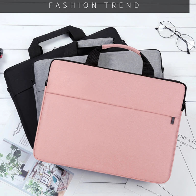 New Protective Pouch Large Capacity Ultra Thin Notebook Cover Laptop Sleeve Case Laptop Handbag Shoulder Bag for HP Dell Lenovo
