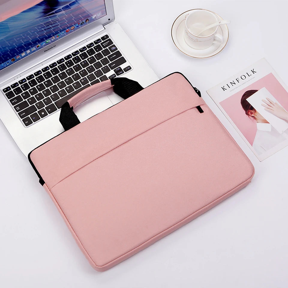 New Protective Pouch Large Capacity Ultra Thin Notebook Cover Laptop Sleeve Case Laptop Handbag Shoulder Bag for HP Dell Lenovo