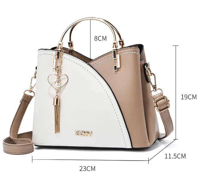 New Full Color Matching Adjustable Strap Top Handle Bag Large Capacity Totes Shoulder Bags Fashion Crossbody Bags Bag for Women