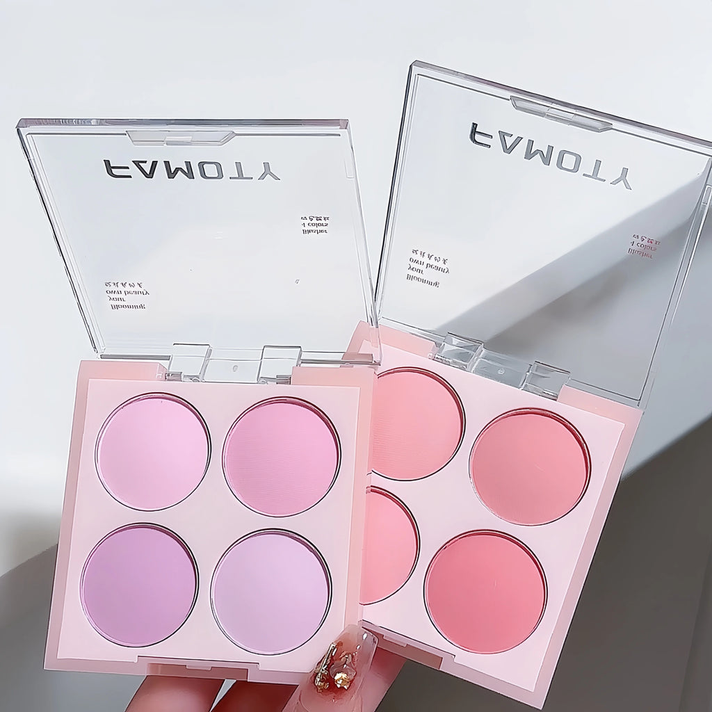4 Colors Blush Powder Face Makeup  Sweet Warm Colors Matte Cheek Powder Facial Beauty Cosmetic Makeup Blush
