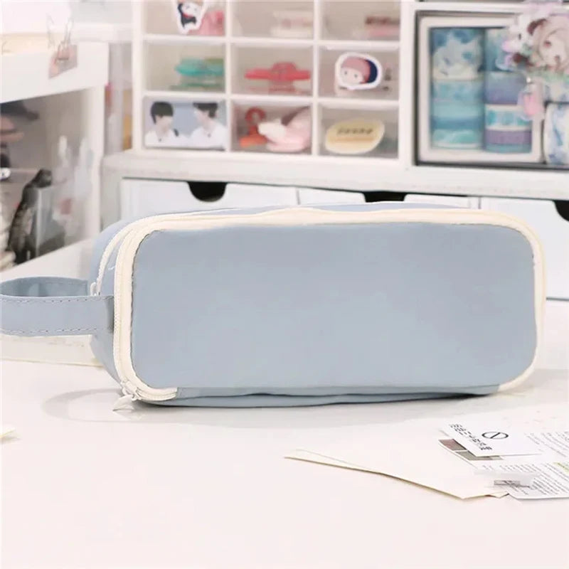 1Pc Creative Pencil Case for Girls Cute Kawaii Pencil Cases Storage Kids Pen Bag Stationery Box School Students Supplies