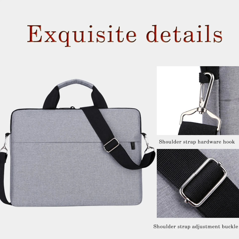 New Protective Pouch Large Capacity Ultra Thin Notebook Cover Laptop Sleeve Case Laptop Handbag Shoulder Bag for HP Dell Lenovo