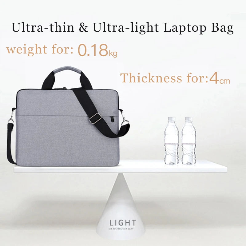 New Protective Pouch Large Capacity Ultra Thin Notebook Cover Laptop Sleeve Case Laptop Handbag Shoulder Bag for HP Dell Lenovo