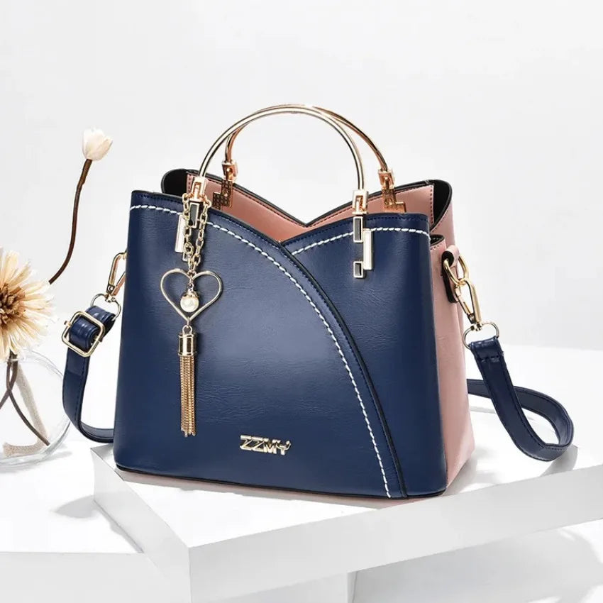 New Full Color Matching Adjustable Strap Top Handle Bag Large Capacity Totes Shoulder Bags Fashion Crossbody Bags Bag for Women