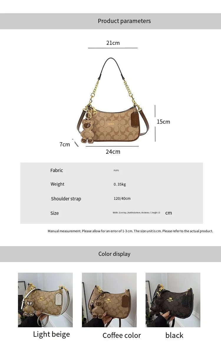 High-end style handbag for women, 2025 new model, unique and fashionable, trendy, retro, simple and elegant small square bag, cr
