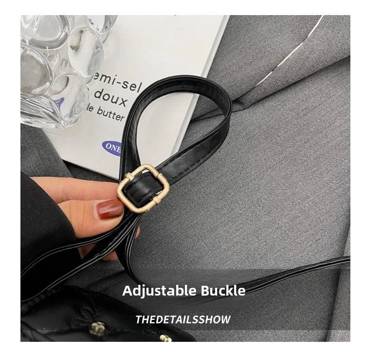 New Women's Crossbody Bag 2026 Trendy Design Summer Handbag Diamond Grid Princess Bag Korean Style Medium Square Bag