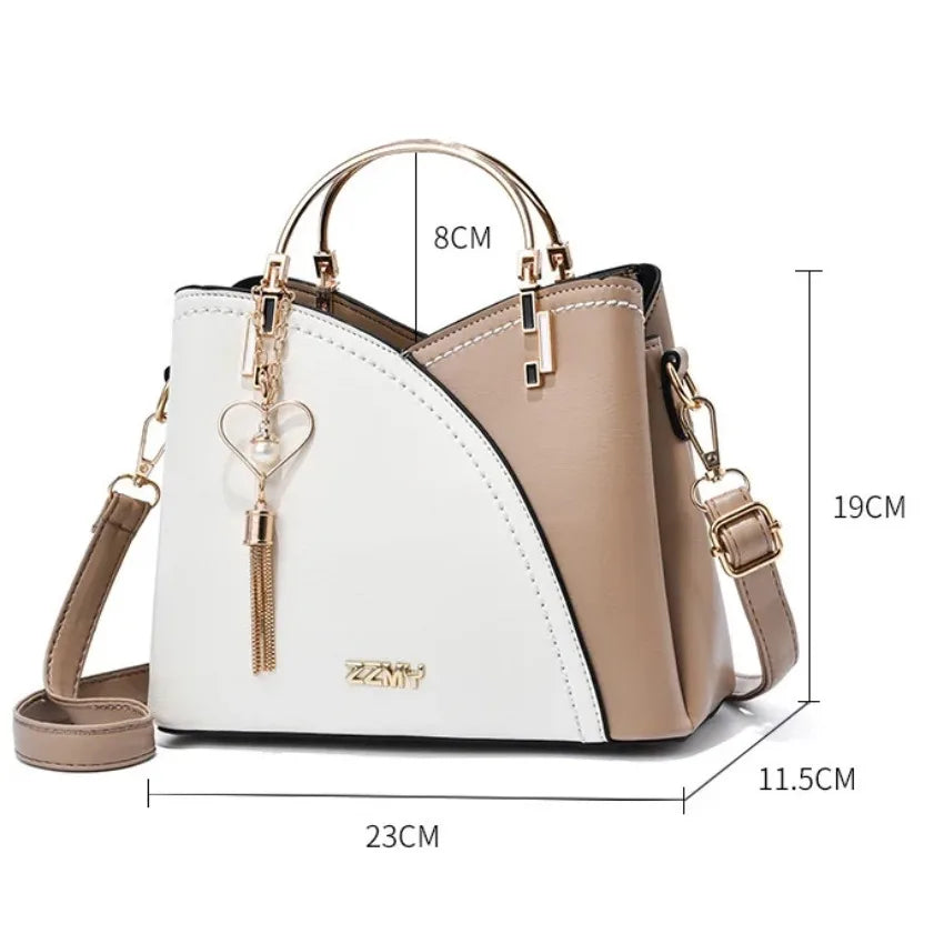 New Full Color Matching Adjustable Strap Top Handle Bag Large Capacity Totes Shoulder Bags Fashion Crossbody Bags Bag for Women