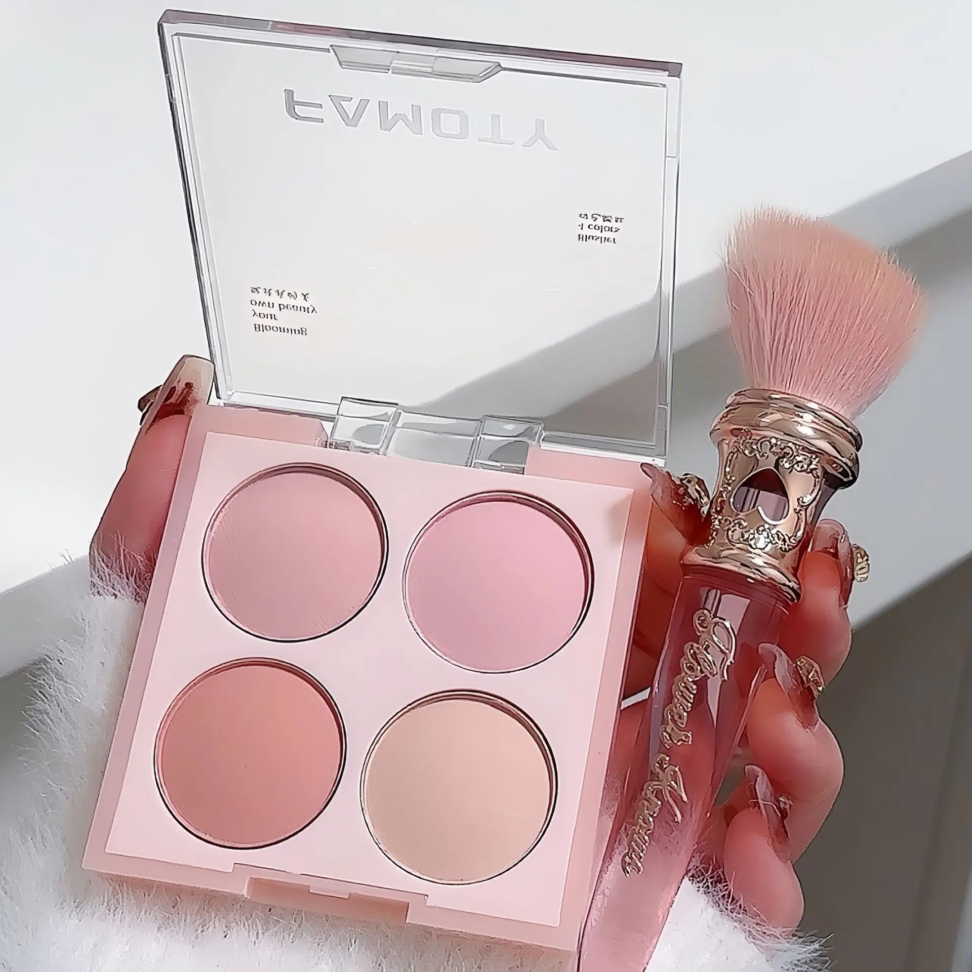 4 Colors Blush Powder Face Makeup  Sweet Warm Colors Matte Cheek Powder Facial Beauty Cosmetic Makeup Blush