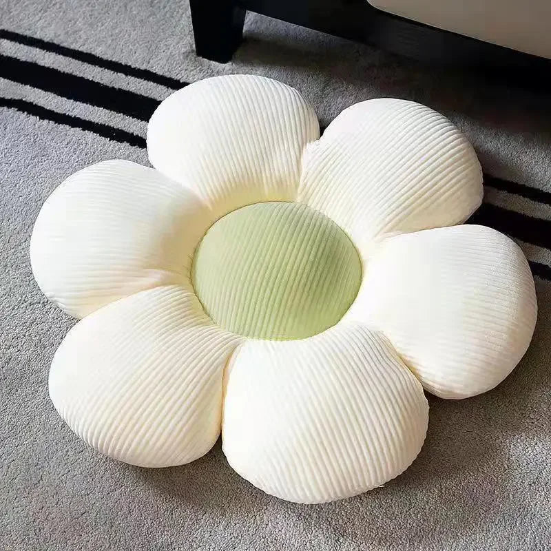 Stuffed Six Petal Flower Cushion Girly Room Decor SunflowerSetting for Kids Bedroom Seat Pillow Pillow Bay Window Pink Flower