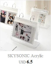 SKYSONIC Square Binder Collect Book DIY Sleeves & Notebook Refill Papers Idol Goo Card Journal Glitter Bullet Hand Book