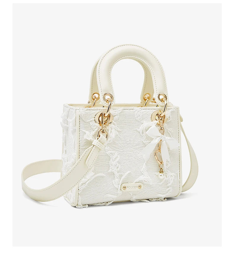 FOXER Lady's Handbag High Quality Fabric Elegant Shoulder Bag Special Design Fashion Crossbody Bag Gift for Lover