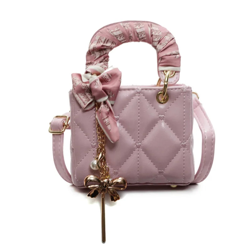 Elegant Women's Crossbody Bag Fashionable Diamond Pattern Single Room Handbag Versatile Party Bag Stylish Mini Square Bag