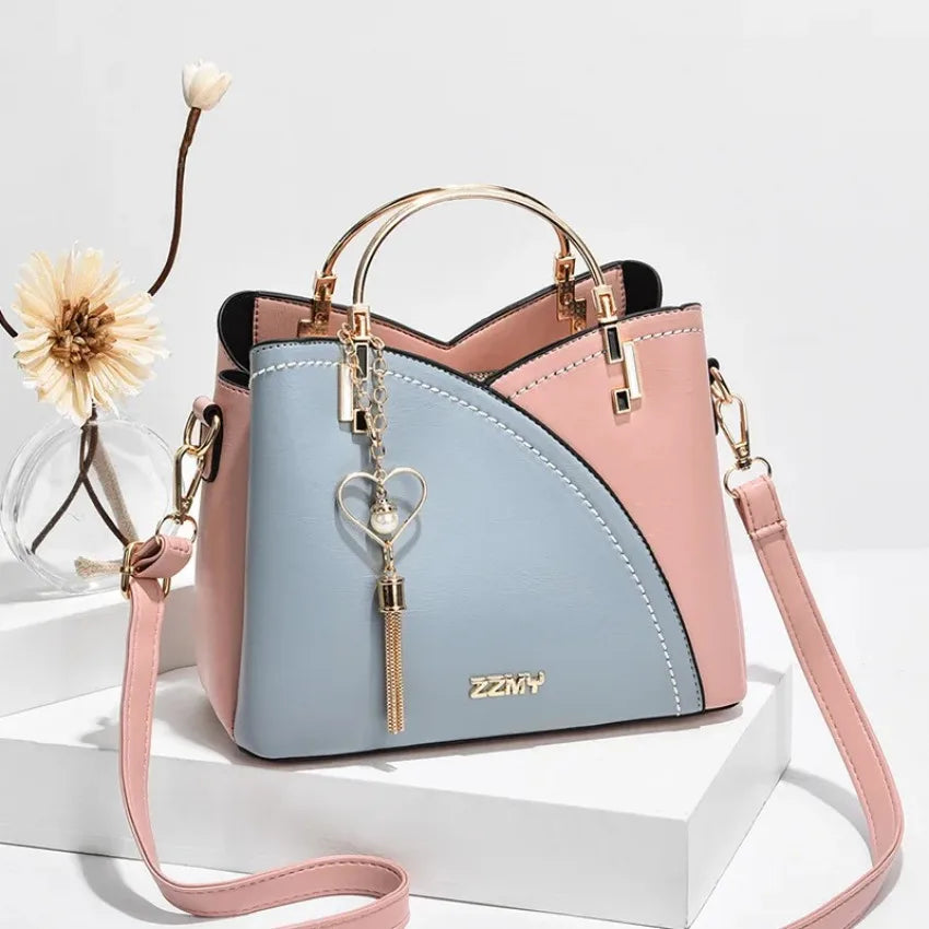 New Full Color Matching Adjustable Strap Top Handle Bag Large Capacity Totes Shoulder Bags Fashion Crossbody Bags Bag for Women