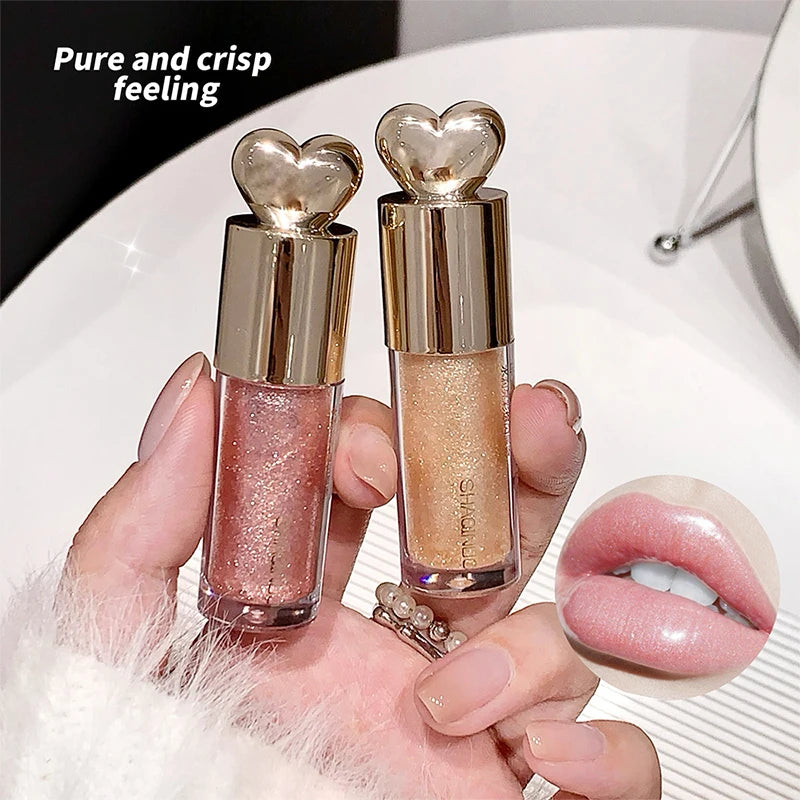 Sakinuo Hydra Bright Flash Lip Gloss Love Fine Flash Cross Border Pearl Water Beep Lip Mirror Lip Gloss