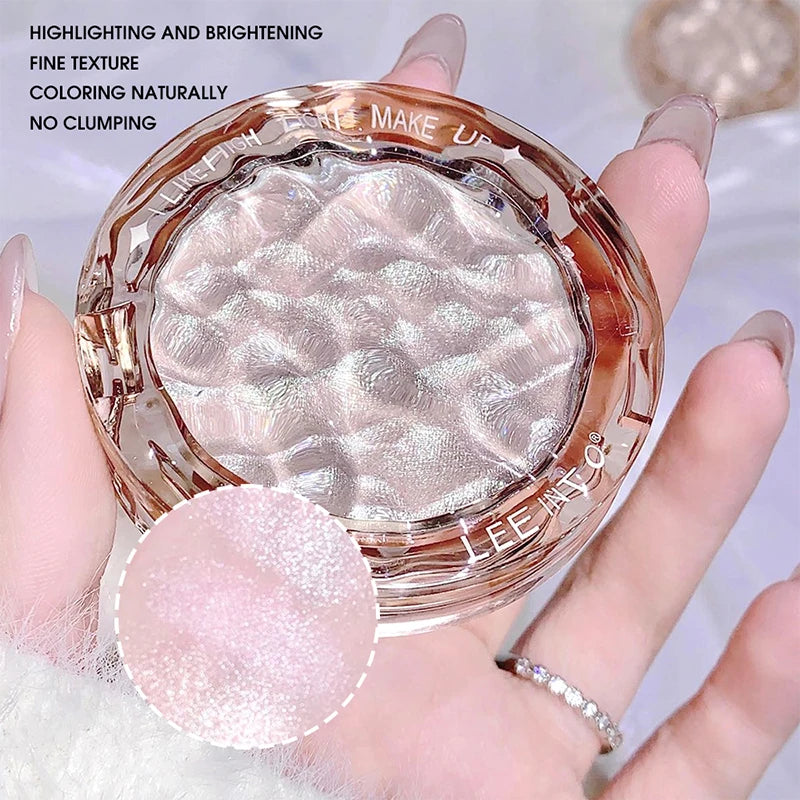 High gloss powder gloss glitter highlight contour palette natural gloss contour concealer lasting light