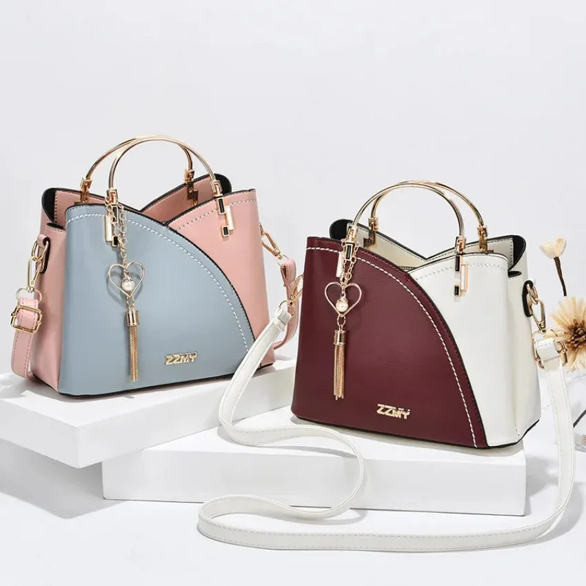 New Full Color Matching Adjustable Strap Top Handle Bag Large Capacity Totes Shoulder Bags Fashion Crossbody Bags Bag for Women