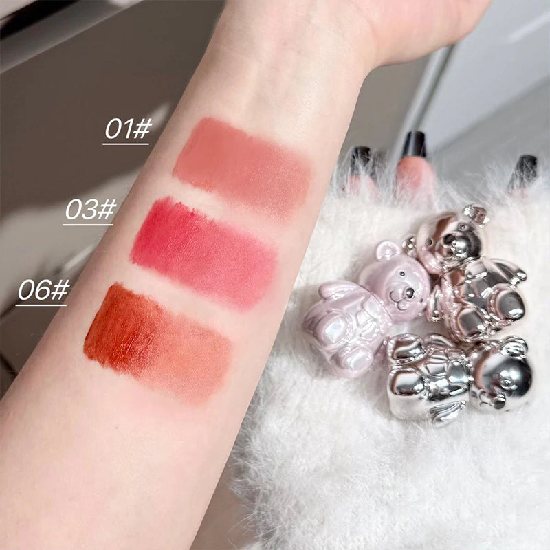 Bear Family Makeup Gift Box Lip Color powder blusher eye shadow powder Holiday Gift Makeup Set