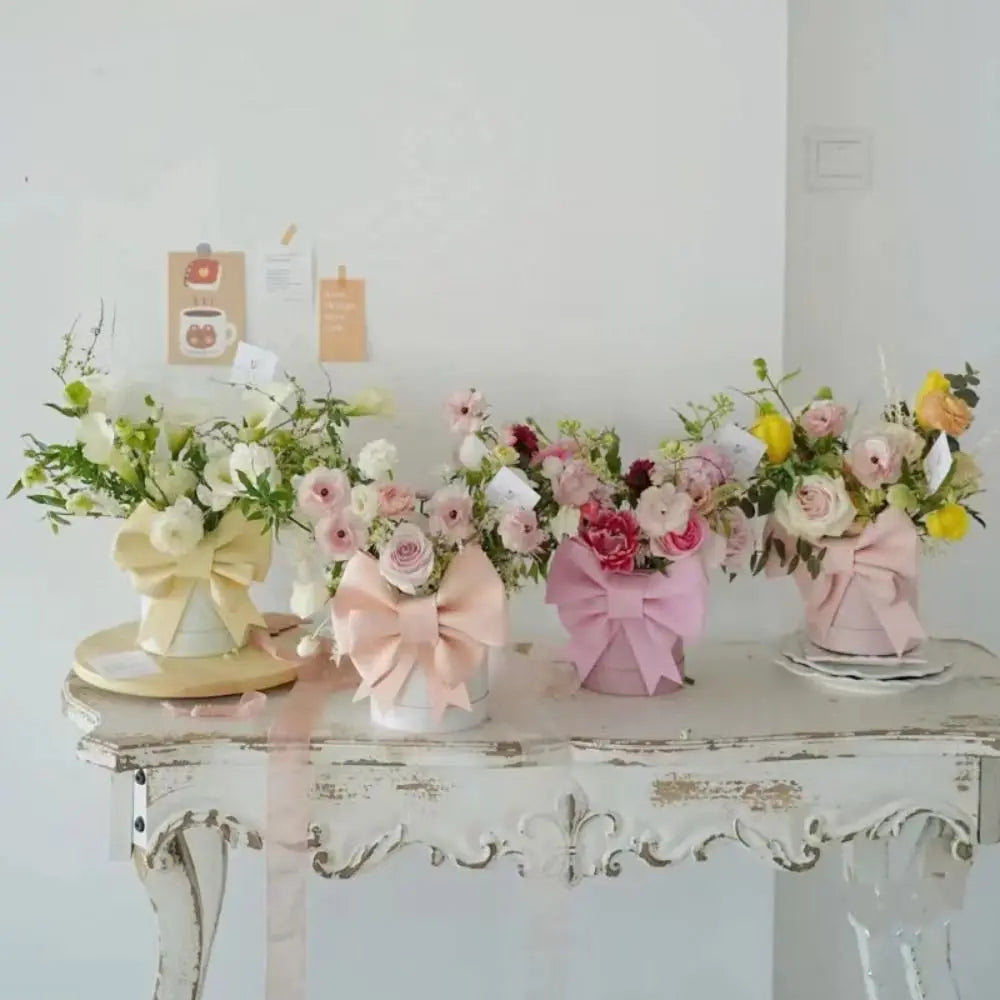 Gift Basket Decor Big Bow Knot Holding Bucket Fashion Flower Art Foam Bow EVA Presents Packaing Baby Shower Decor