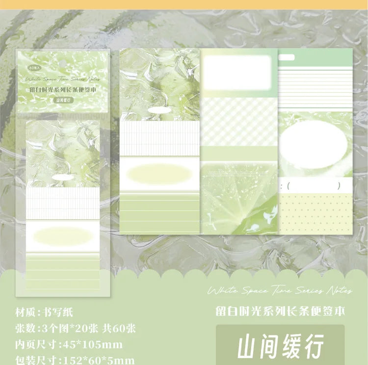 6packs/lot Memo Pads Material Paper Leisure Time Junk Journal Scrapbooking Retro Background Decoration