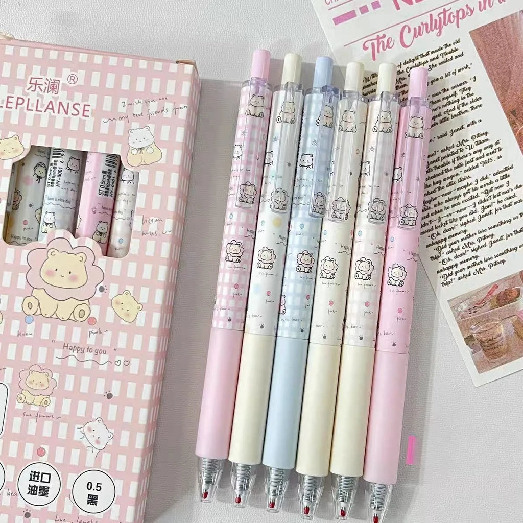 Press Neutral Pen, Simple Quick Drying, High Beauty, Cute Girl Heart, 0.5mm Pen Tip, Student Stationery Brush, Question Pen