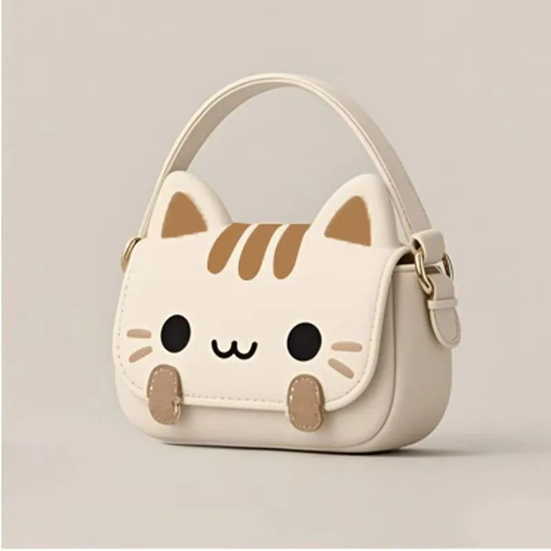 Hellokitty Plush Doll Backpack Versatile Women's Bag Cute Creative Student Casual Crossbody Bag Animal Print Korean Style