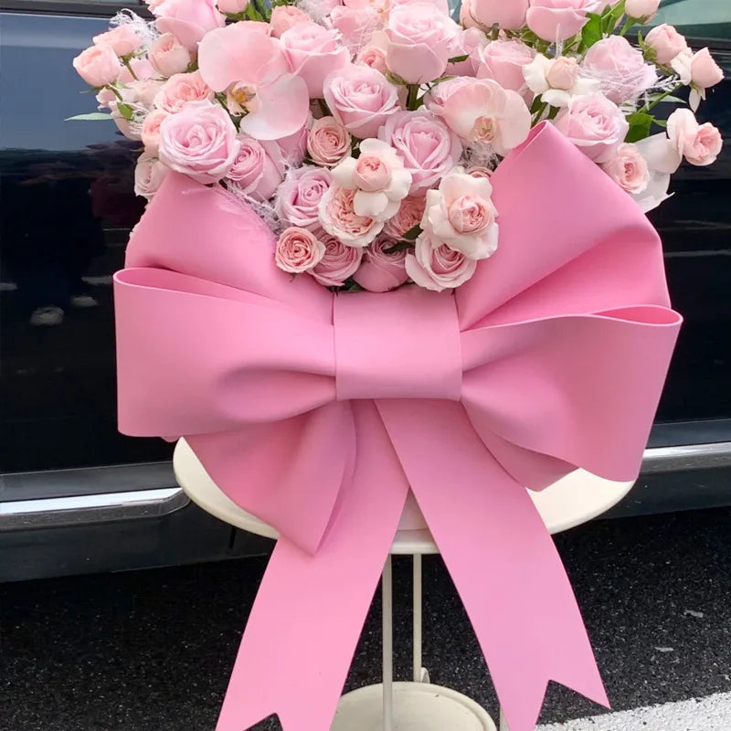 100cm Big Bow Pink Red Giant Large Foam Bowknot Decor for Wedding Party Arch Bridal Birthday Backdrop Decora Home Door Bow Knot