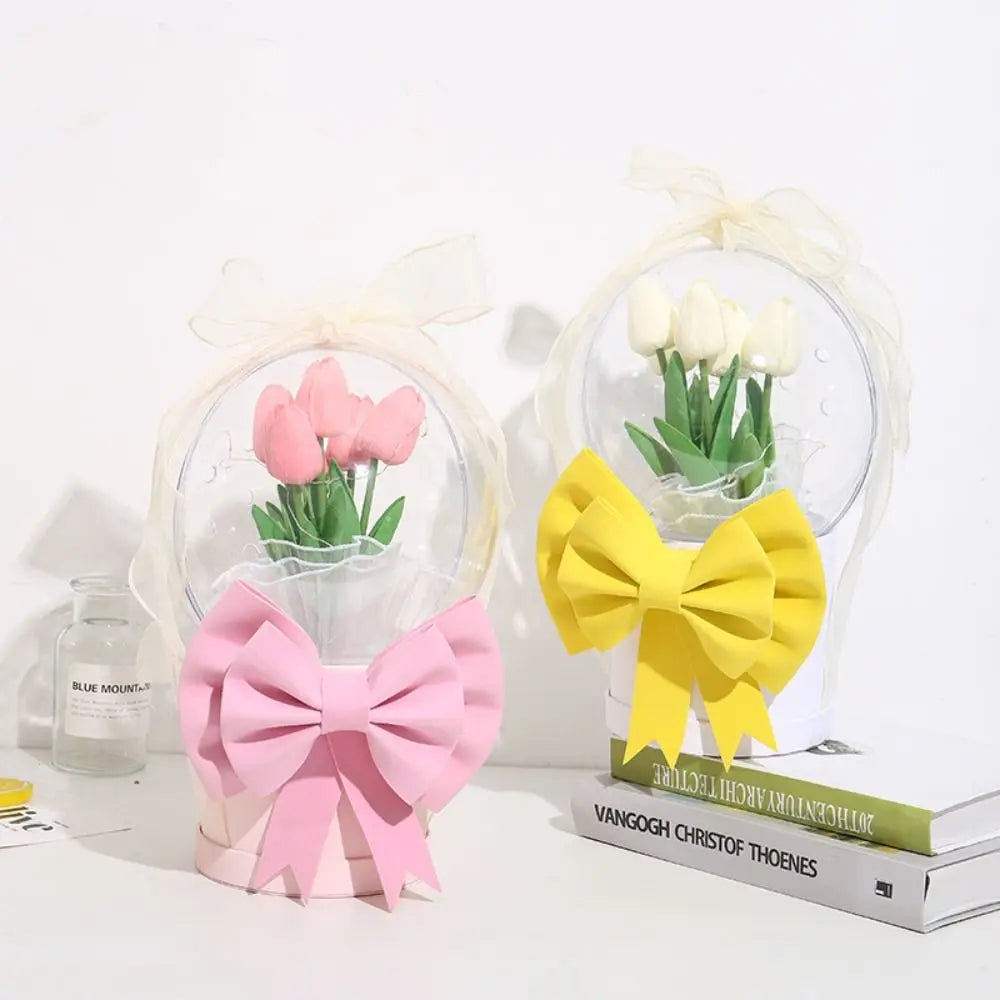 Gift Basket Decor Big Bow Knot Holding Bucket Fashion Flower Art Foam Bow EVA Presents Packaing Baby Shower Decor