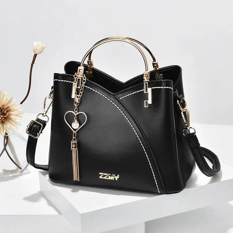 New Full Color Matching Adjustable Strap Top Handle Bag Large Capacity Totes Shoulder Bags Fashion Crossbody Bags Bag for Women
