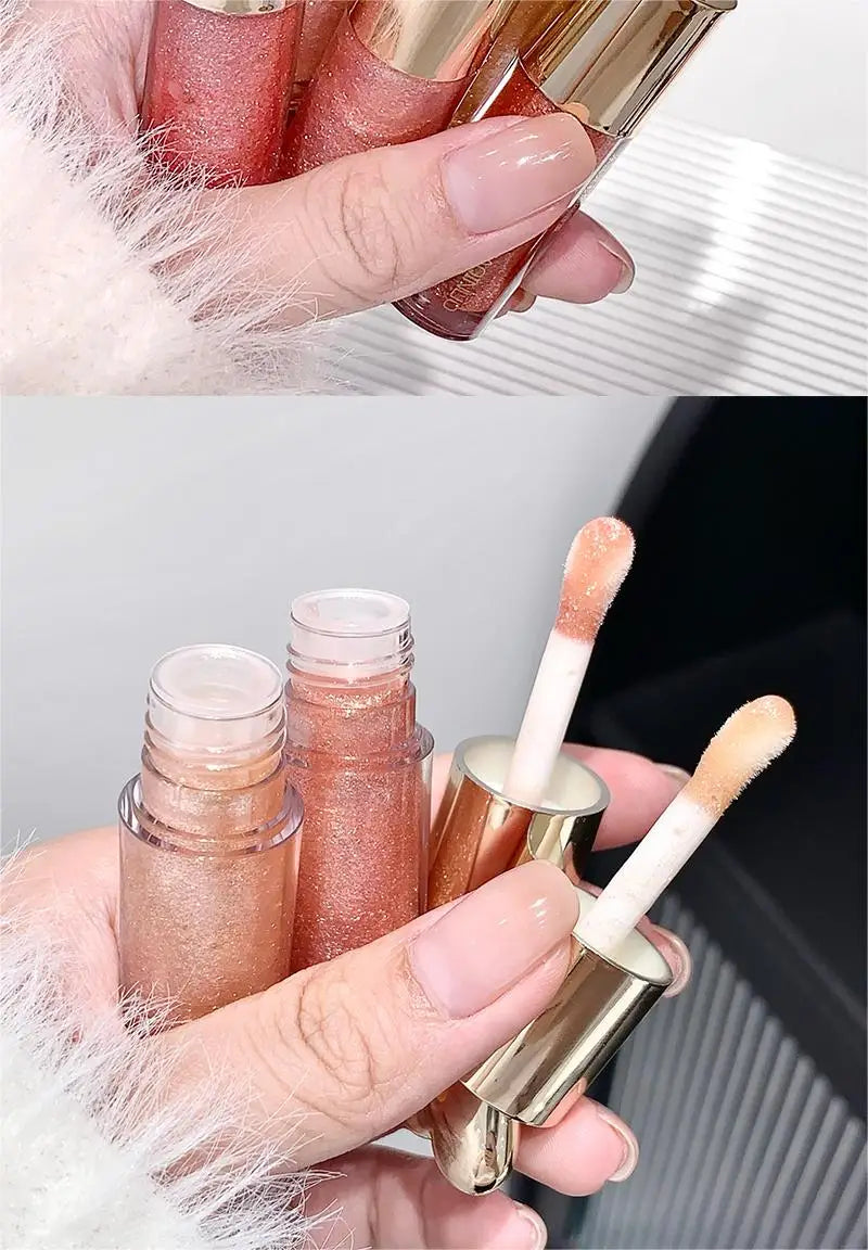 Sakinuo Hydra Bright Flash Lip Gloss Love Fine Flash Cross Border Pearl Water Beep Lip Mirror Lip Gloss