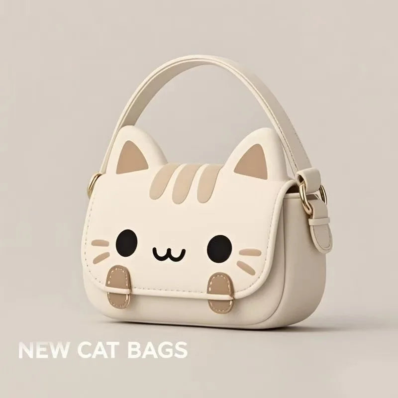 Hellokitty Plush Doll Backpack Versatile Women's Bag Cute Creative Student Casual Crossbody Bag Animal Print Korean Style