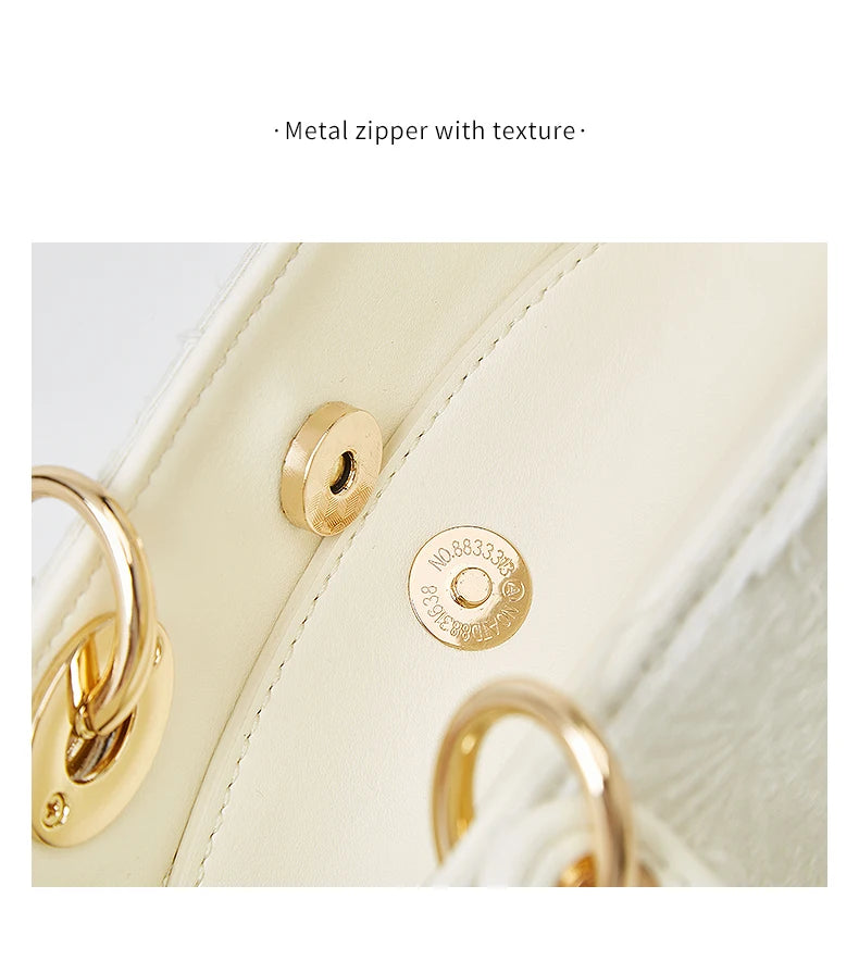 FOXER Lady's Handbag High Quality Fabric Elegant Shoulder Bag Special Design Fashion Crossbody Bag Gift for Lover