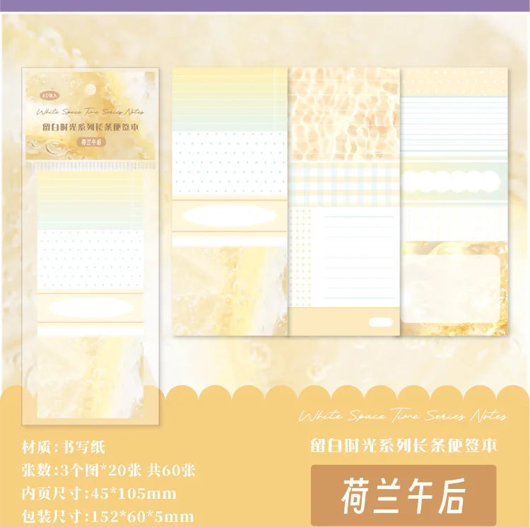 6packs/lot Memo Pads Material Paper Leisure Time Junk Journal Scrapbooking Retro Background Decoration