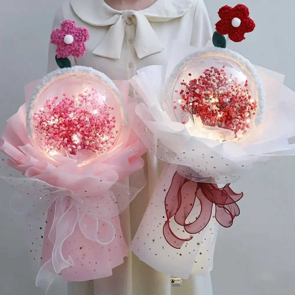 New Transparent Flower Packing Box DIY Acrylic Flower Bouquet Ball Round Bouquet Holder Wedding Birthday Party Decorations
