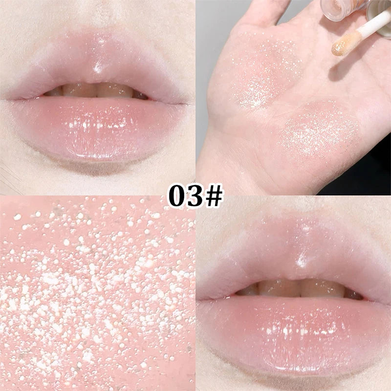Sakinuo Hydra Bright Flash Lip Gloss Love Fine Flash Cross Border Pearl Water Beep Lip Mirror Lip Gloss