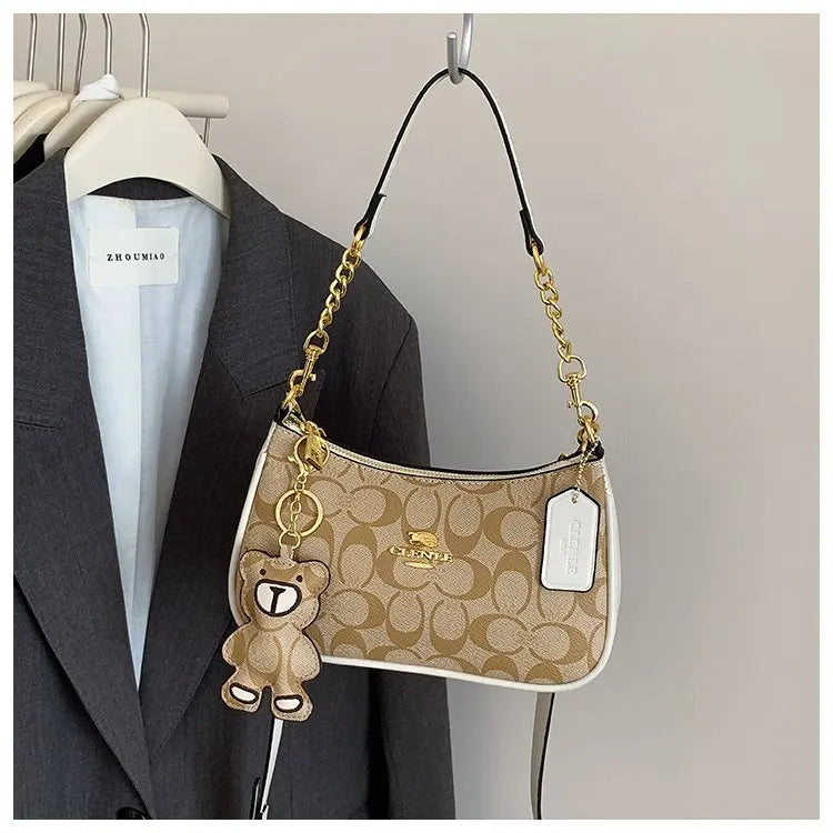 Elegant Modern Designer Diaper Bag For Women Luxury Large Capacity Tote Stylish Leather Crossbody Shoulder Bag Solid Design