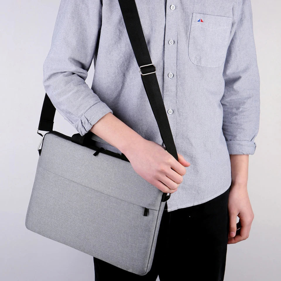 New Protective Pouch Large Capacity Ultra Thin Notebook Cover Laptop Sleeve Case Laptop Handbag Shoulder Bag for HP Dell Lenovo