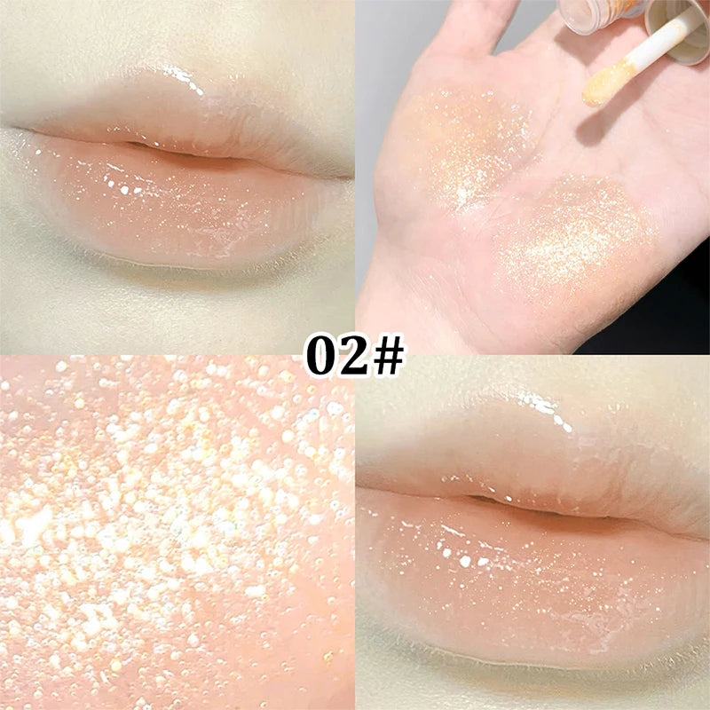 Sakinuo Hydra Bright Flash Lip Gloss Love Fine Flash Cross Border Pearl Water Beep Lip Mirror Lip Gloss