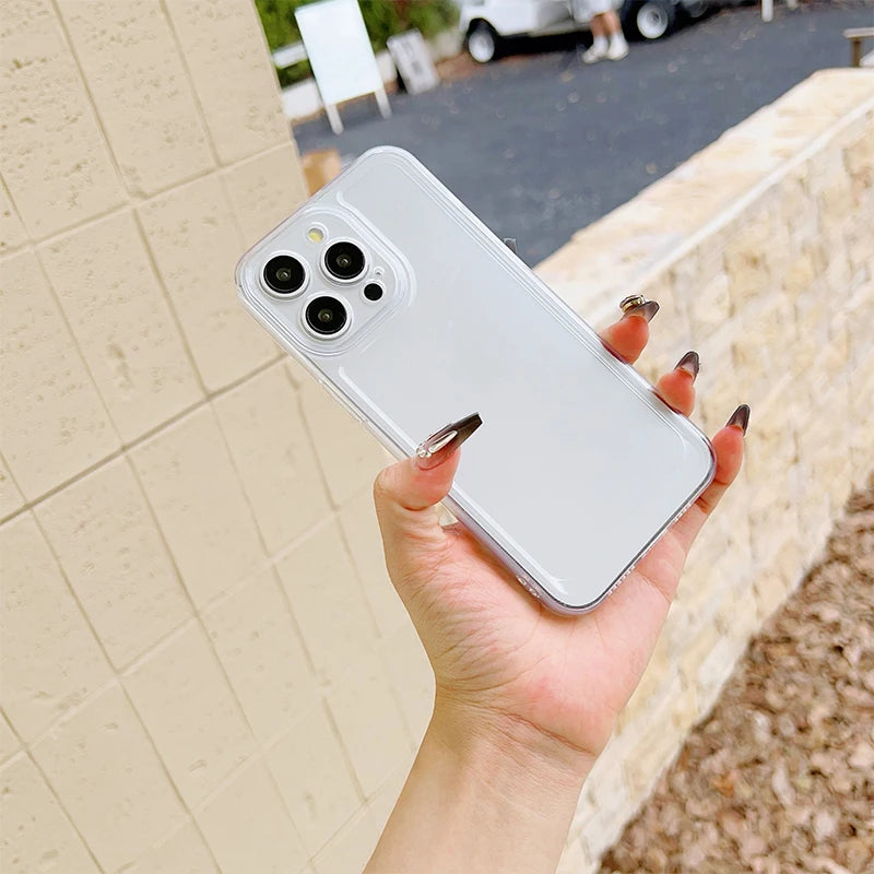 Lovely Black Love Hearts Phone Case for iPhone 17 Air 16E 15 14 13 12 11 Pro Max Plus Mini X Xs 8 7 Soft Clear Cover Coques